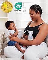 Vista 23 de Momcozy - Brasier para extracción de leche y lactancia, manos libres, ajustable, brasier todo en uno