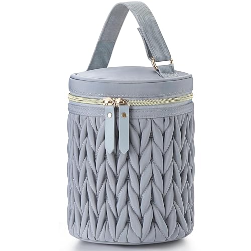 Miniatura 10 de Accmor Bolsa enfriadora de leche materna, bolsas de mano aisladas para bebés para lactancia materna y guardería Rosado,Negro(Black