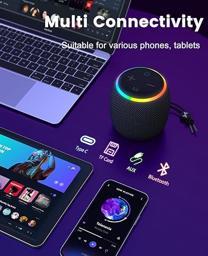 Miniatura 5 de LENRUE Altavoces Bluetooth F20