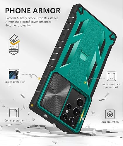 Miniatura 6 de Funda para Samsung Galaxy S22 Ultra funda protectora resistente de grado militar a prueba de caídas S22Ultra 5G con protector de pantalla integrado