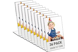 Acrylic Picture Frames 4x6: 36 Pack for Versatile Display