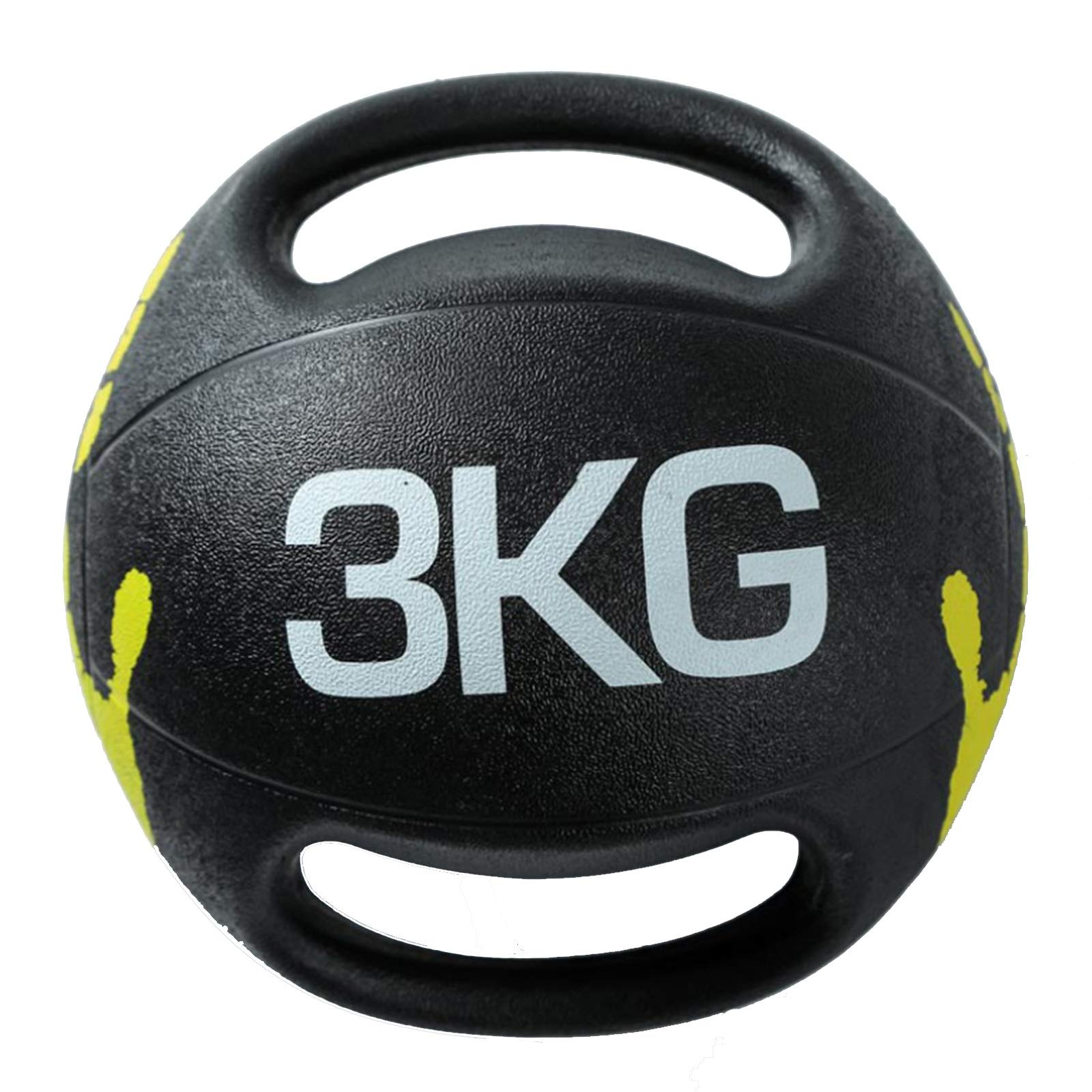 Palla Medica Palla di Fitness Doppia Maniglia, Maschio E Femminile Durata del Nucleo Aroading Aerobics Ball Aerobica, 3kg / 4 kg / 5 kg / 6 kg / 7 kg / 8kg / 9kg / 10kg (Size : 3kg/6.6lbs)