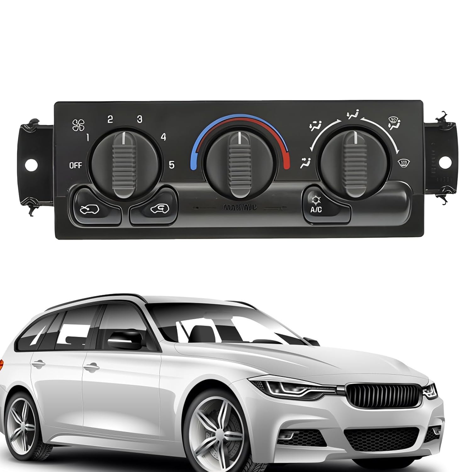 599-266 Front AC Climate Control Module, A/C Climate Control Panel for 1999-2002 Che vy G M C Avalan Che Si1verado Subur ban 1500 2500 3500 Ta Hoe Sierra Yu kon Ca dillac E Scalade