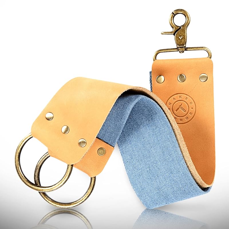 Assentador de Navalha em Couro Naked Armor Marrom, 38,1 x 6,35 cm