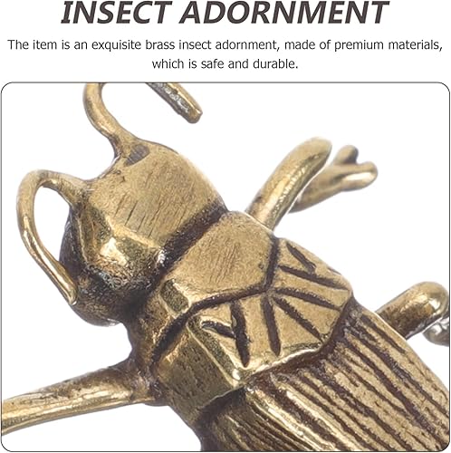 Miniatura 8 de 1 estatua de grillo de latón de Feng Shui, figura de grillo de la suerte, figura de riqueza, decoración del hogar, coleccionable