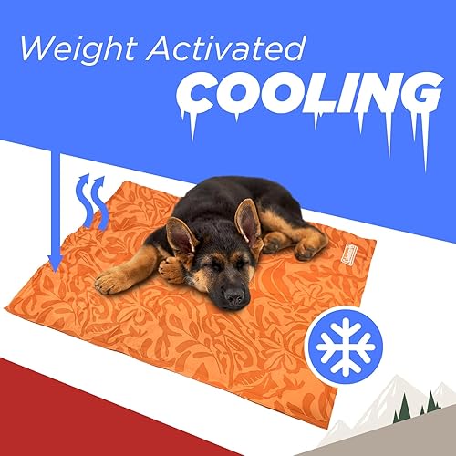 Miniatura 3 de Coleman Tapete redondo reversible para mascotas, mediano, 24 pulgadas, rojo y coral