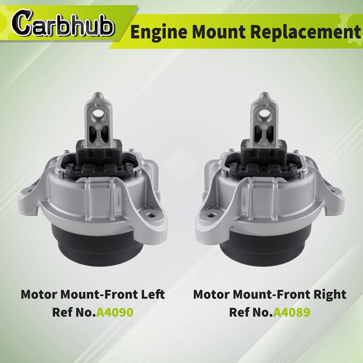 Carbhub 22116786528 Left Right Engine Motor Mount fit for BMW 528i 535i 640i 740i Gran Coupe GT Base Sedan 3.0L 4.4L 6.0L 2010-2018 Engine Motor Mount Replace for 22116786528 22116777365