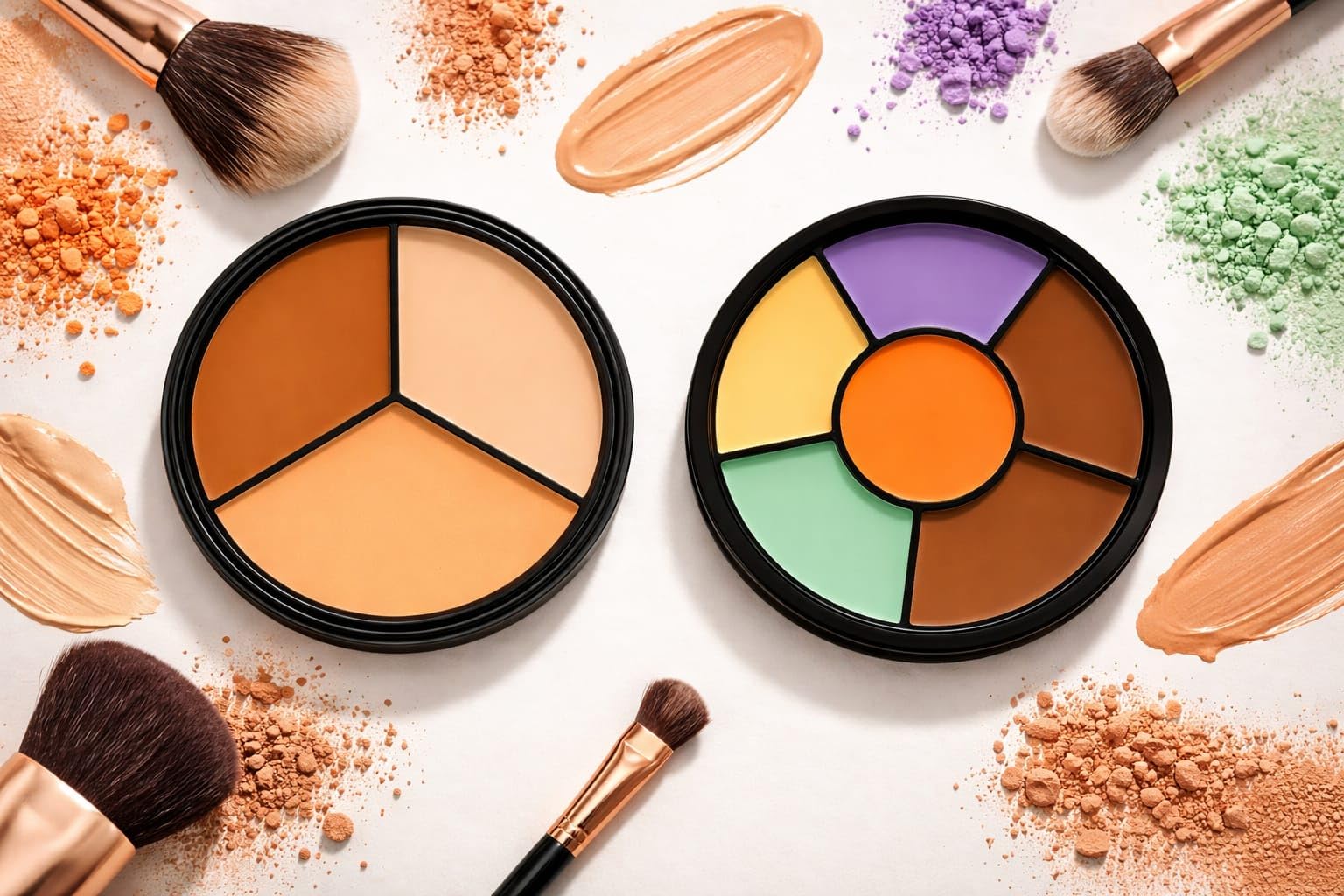 Concealer and Color Correcting Palette Set, Cream Formula, Multi-Shade Contour and Coverage-image-15