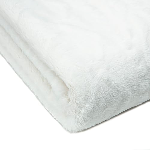 Miniatura 5 de Chanasya Manta de piel sintética con relieve de punto trenzado de alta calidad, visón inverso, moderna, comteporaria, elegante, súper suave, cálida