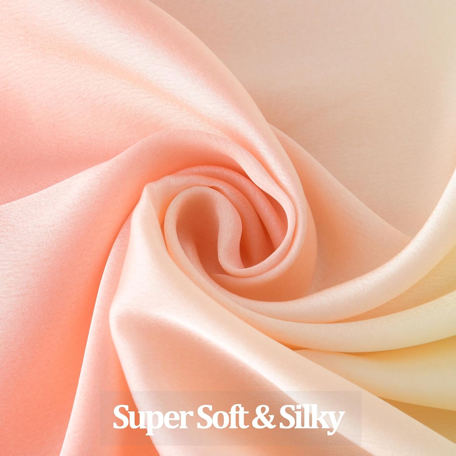 100% Mulberry Silk Scarf-Long Large Silk Neck Scarf Hijab Shawl for Women Travel Wrap - Image 2