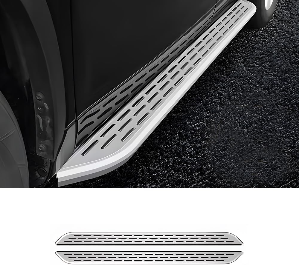 ERIDANUS Auto Accessories for Toyota Highlander 2025 2024 2023 2022 2021 2020 Running Board Pedal Nerf Bar (Matte Silver) Aluminium 2PCS