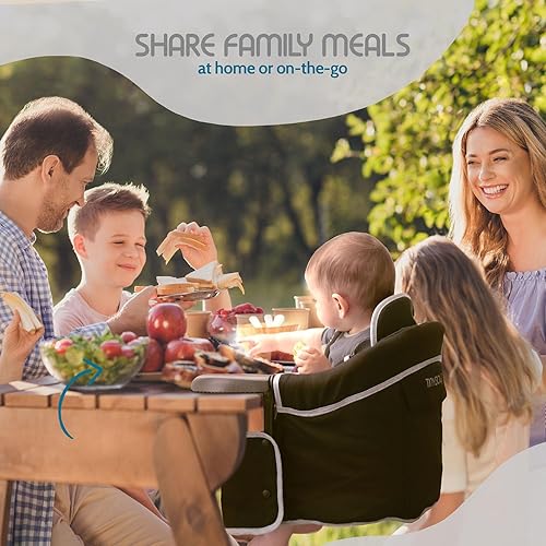 Miniatura 8 de Tinybow Silla alta de gancho para bebé, silla alta que se fija a la mesa - Silla alta con clip para mesa, silla alta portátil para viajes, silla