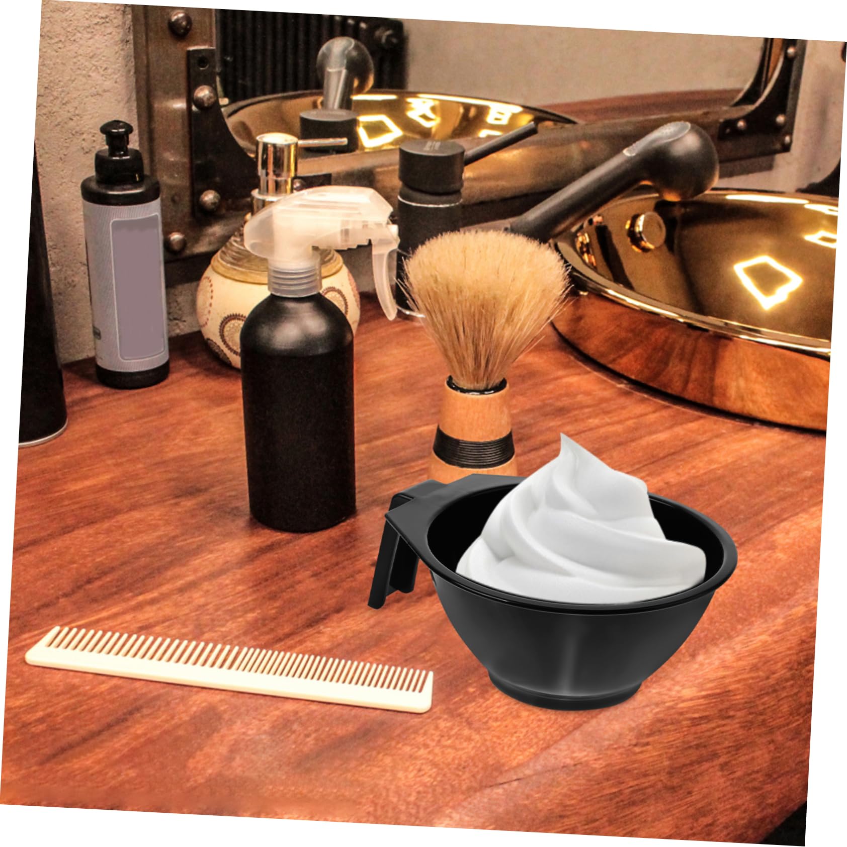 BESTYASH 3 Sätze Farbcremeschale Farbe Mischen Klein Blau Groß Färben Von Schalen Spa Diy Haarfärbeschale Haarfärbemittel Zum Selbermachen Farbmischschüsseln Plastik Schwarz 5 Stück * 3
