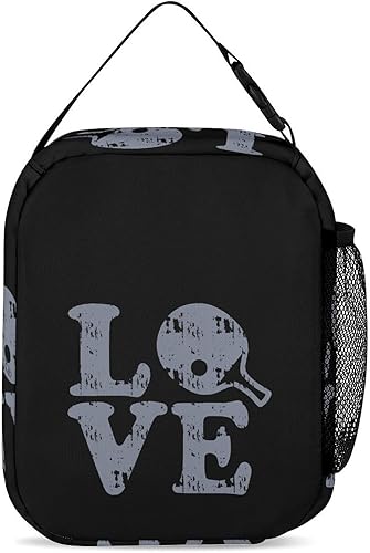 Miniatura 3 de Ping Pong Love Insulated Lunch Bag for Women Men Reusable Lunch Box Tote Bag for Work Travel