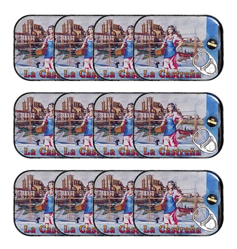 Anchoas del cantábrico en aceite de oliva La Castreña RR-80 [PACK 12 UNIDADES]
