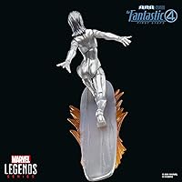Vista 8 de Serie Marvel Legends Silver Surfer, La Primera Película de Los Cuatro Fantásticos: Figura de acción coleccionable de 6 pulgadas
