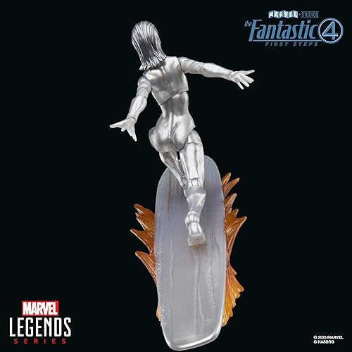Miniatura 8 de Marvel Legends Series Silver Surfer, The Fantastic Four First Steps Movie Collectible - Figura de acción de 6 pulgadas