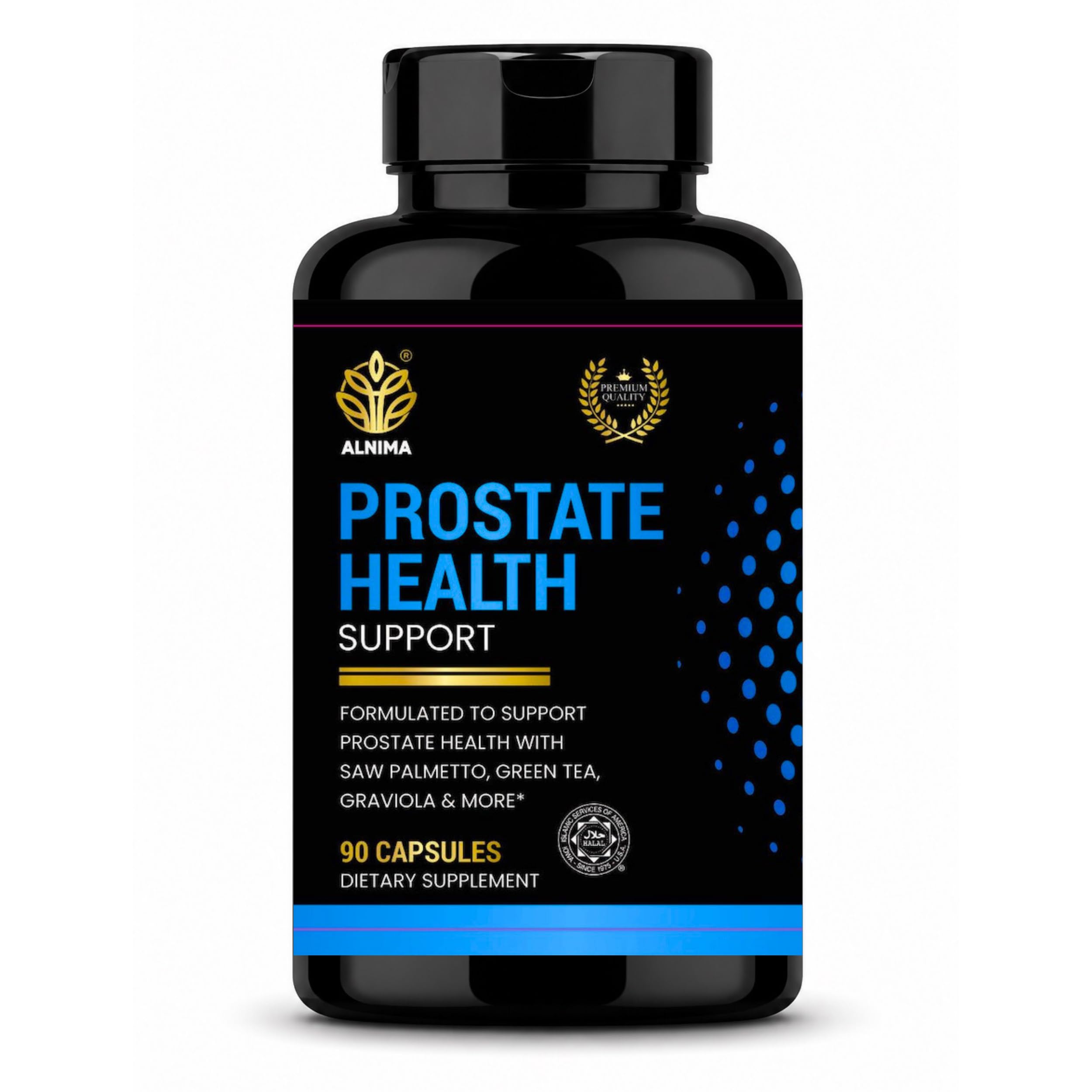 Prostate Health Support – Men’s Urinary & Prostate Support with Saw Palmetto, Zinc & Selenium, Halal Supplement, Made in USA