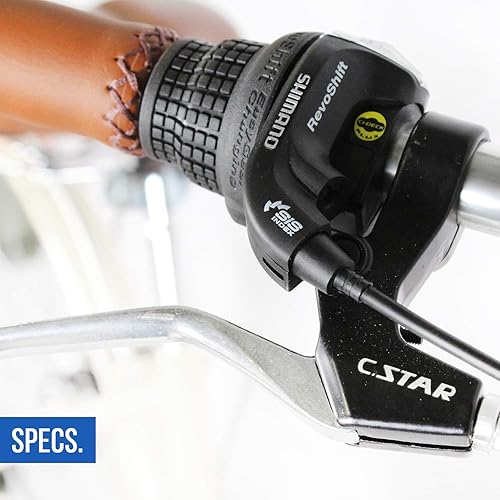 Miniatura 5 de MICARGI Bicicleta híbrida para adultos de 2426 pulgadas, bicicleta híbrida de 17 velocidades para mujeres, hombres, personas mayores, bicicleta de