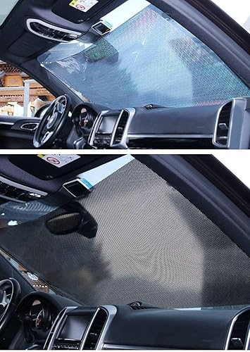 Miniatura 6 de ZBCKKING - Persiana enrollable telescópica para interiores, resistente a los rayos UV, persianas enrollables con ventosas, persianas romanas,