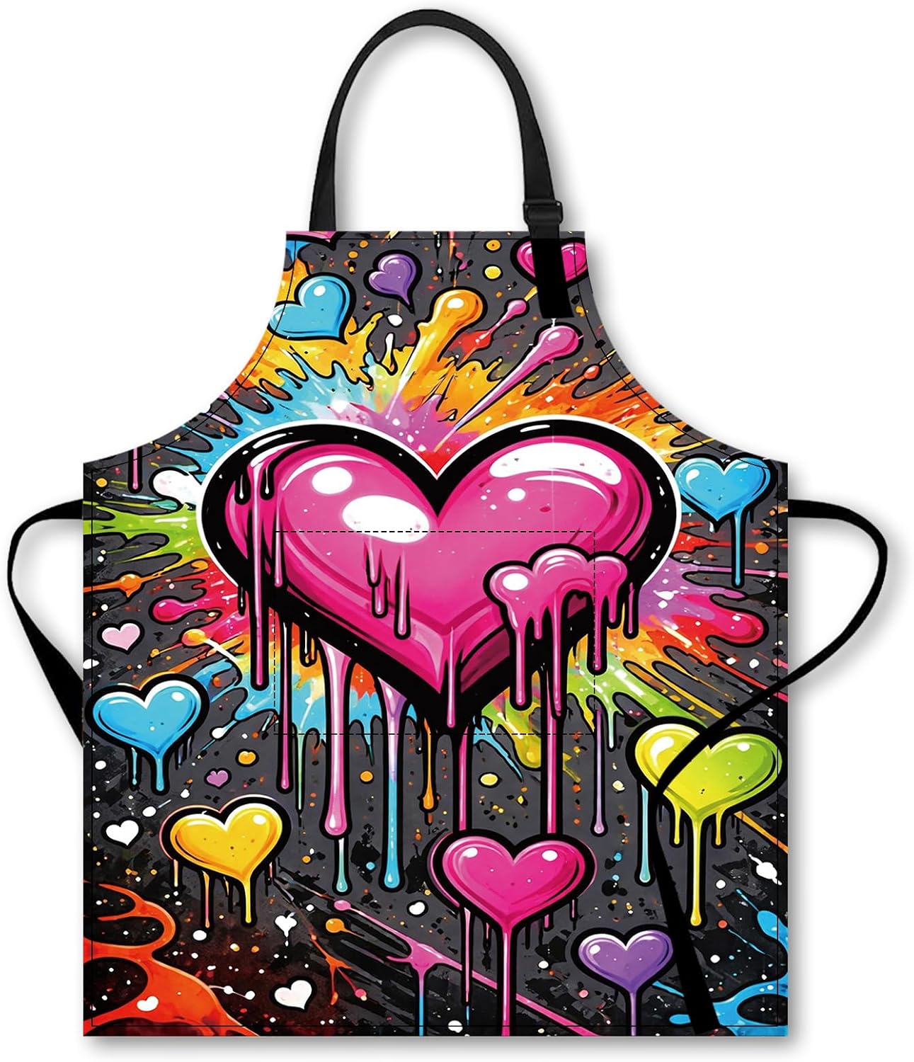 Kitchen Apron Polyester Adjustable Wearable for women&men Baking Gardening Cooking