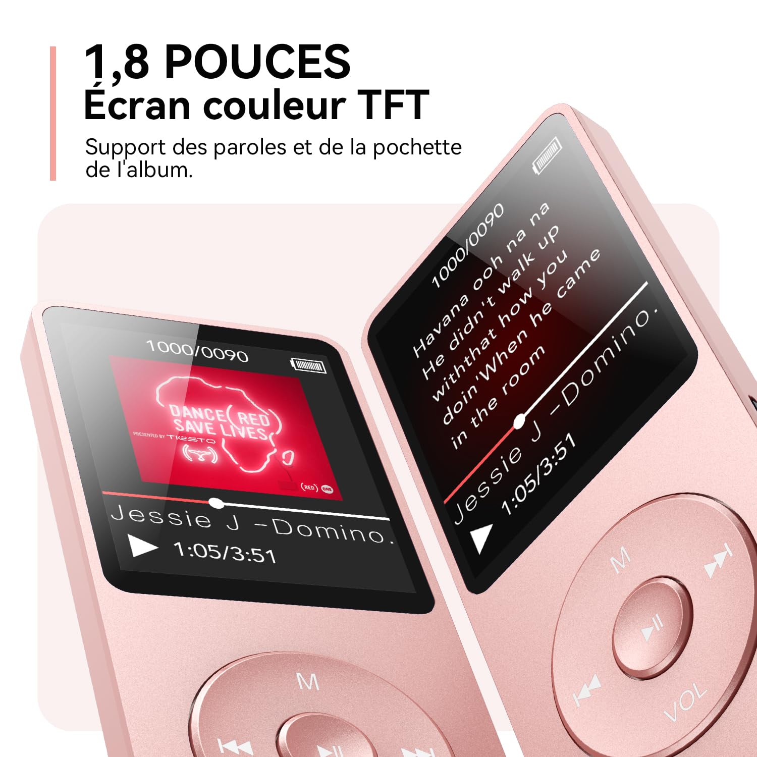 Lecteur MP3 AGPTEK 32 Go Bluetooth 5.3,Écran de 1,8 Pouces