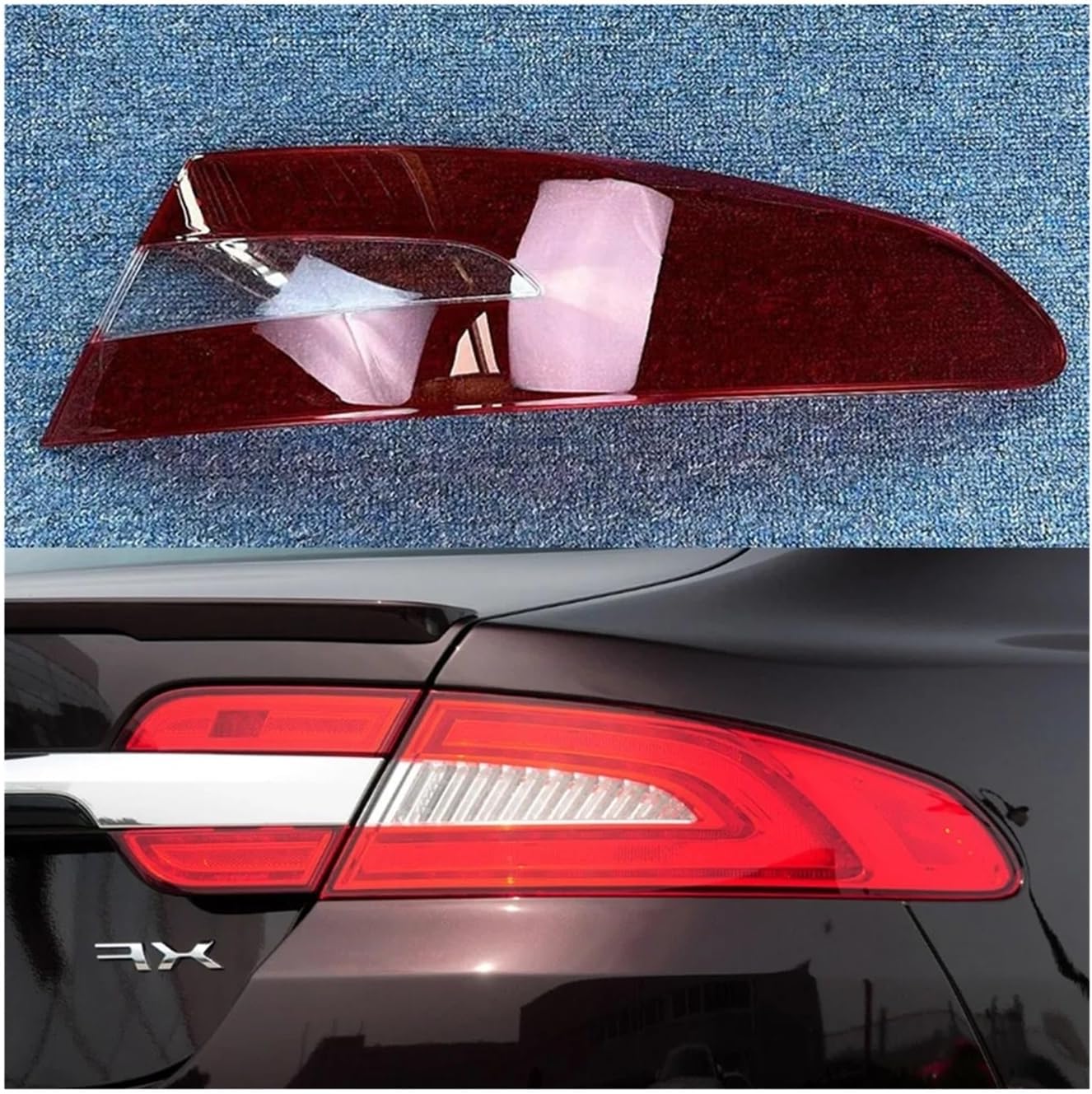Compatible For Jaguar XF 2012-2015 For Car Rear Taillight Shell Brake Lights Shell Replacement Auto Rear Shell Cover Mask Lampshade(Outside Right)