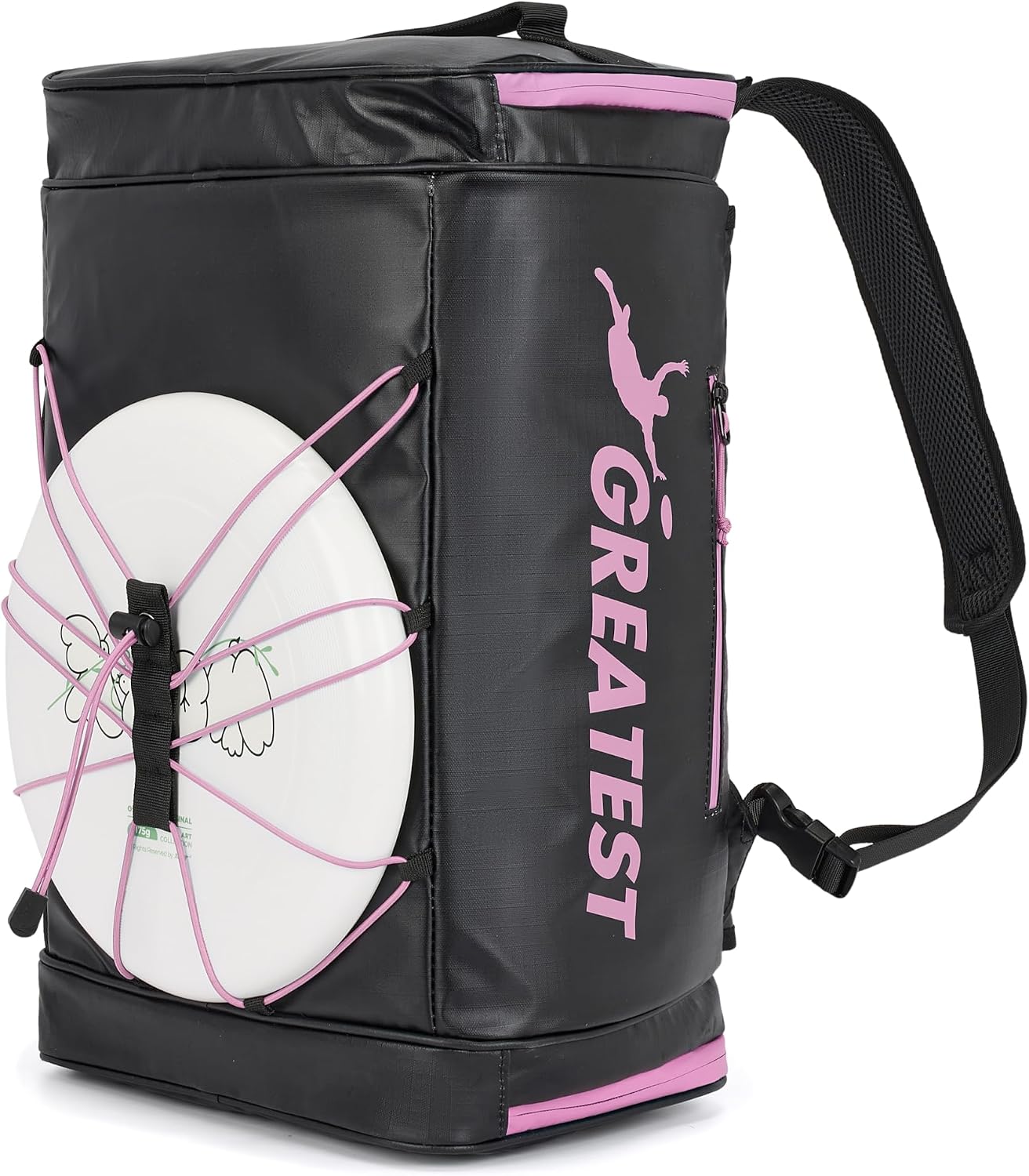 GREATEST Ultimate Frisbee Bag 30 Liter. Built in Insulated Water Bottle Pocket. Waterproof Durable Sports Equipment Duffel Backpack for Outdoor Sports Travel & More