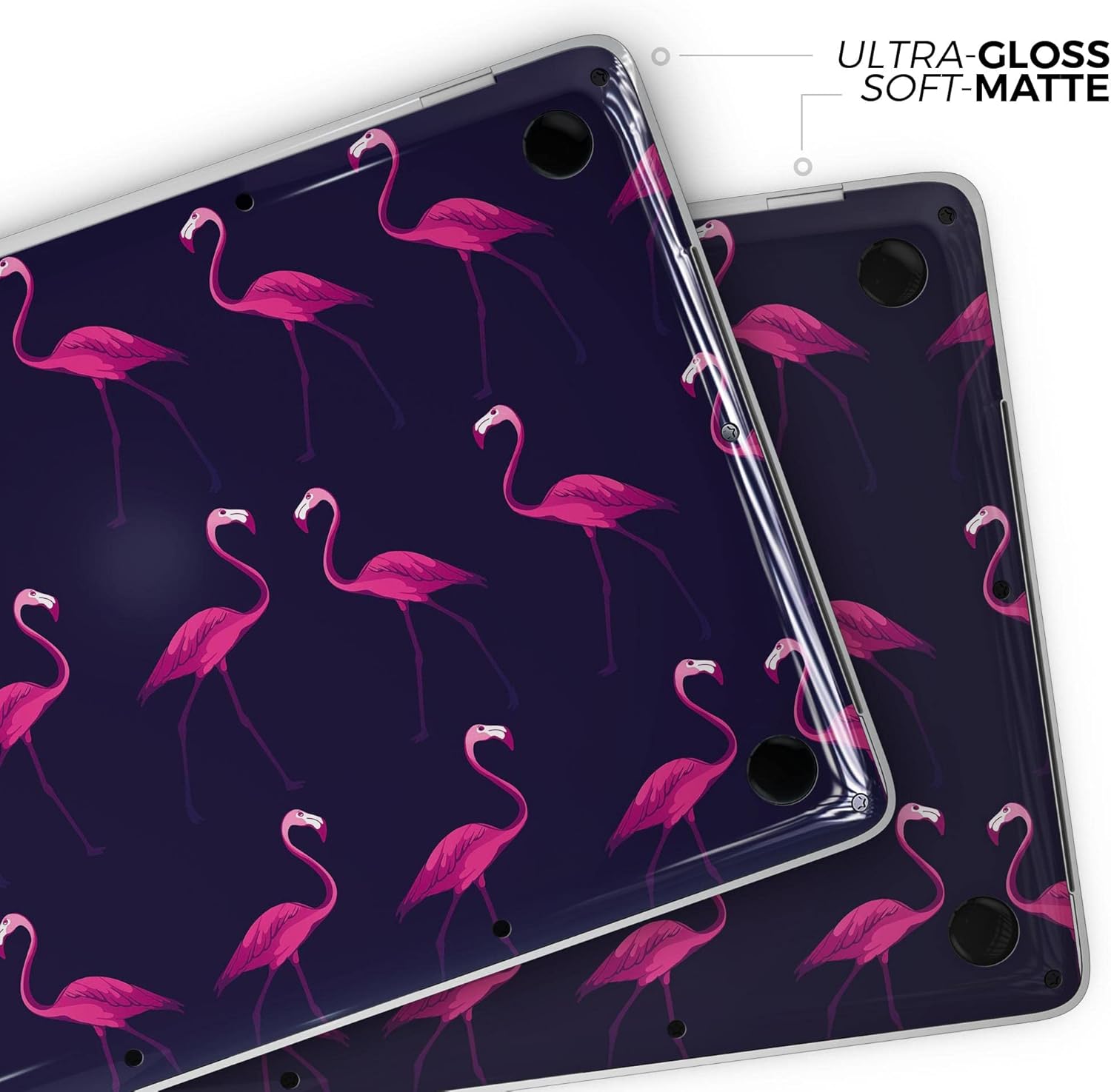 DesignSkinz - Tropical Neon Summer Flamingo - Full-Body Wrap Protective Decal Skin Kit Compatible with MacBook 13" Pro M1 (A2338)
