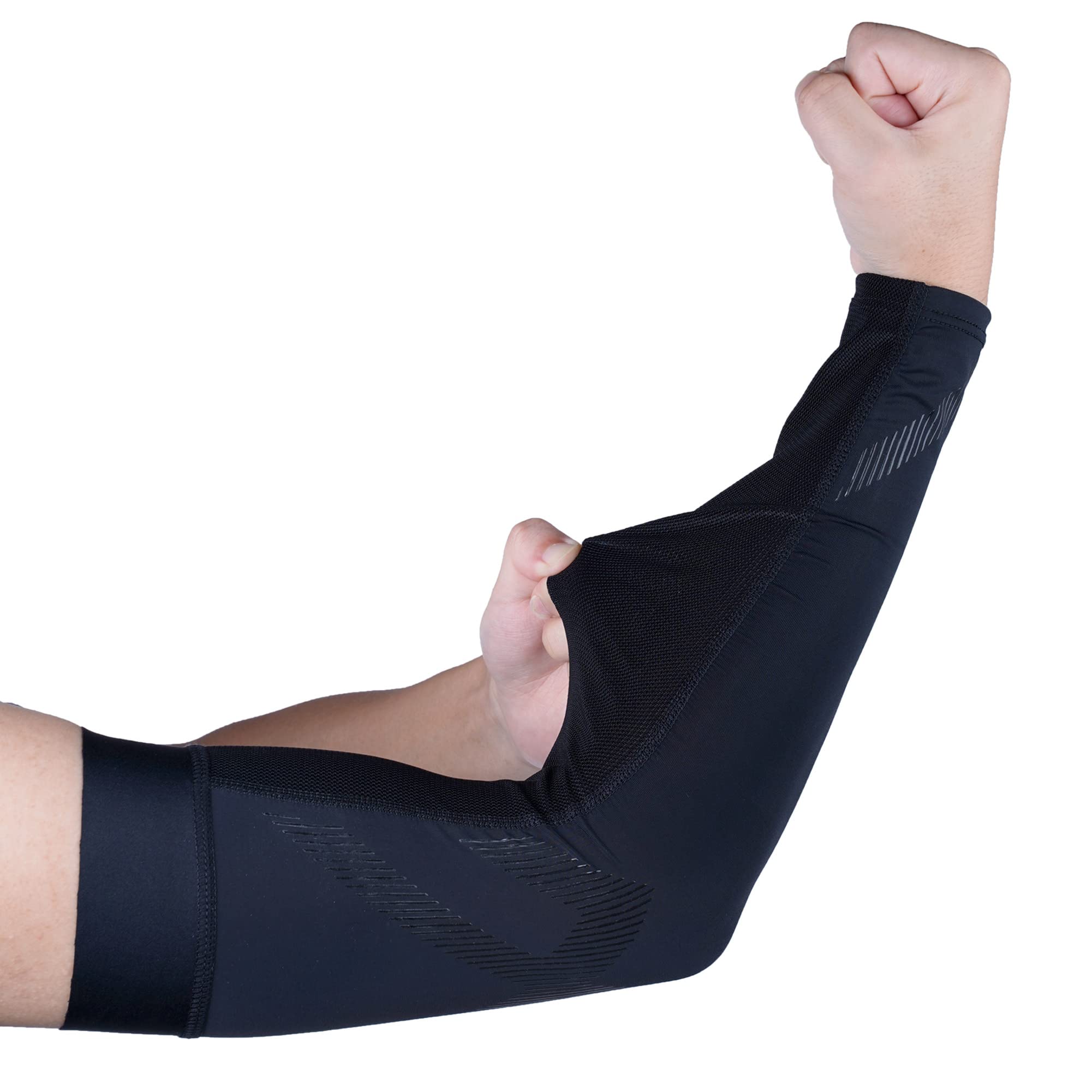 Manchettes De Bras Anti-UV Compression Hommes - Protection Solaire Et Rafraîchissante