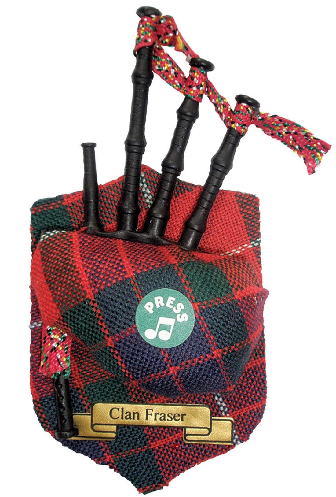 I LUV LTD Fraser Clan Musical Bagpipe Fridge Magnet, Made in Scotland
