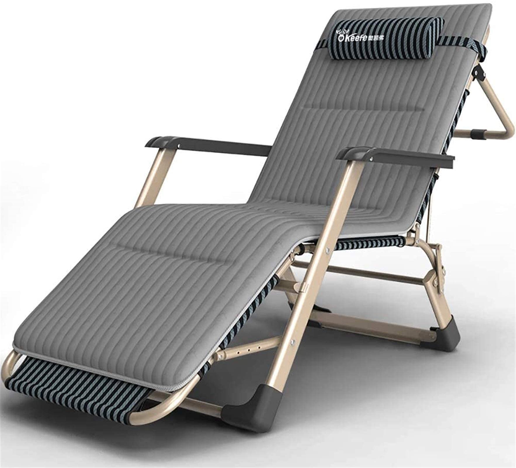 Fauteuil inclinable portable ultra léger pour camping et plage verte