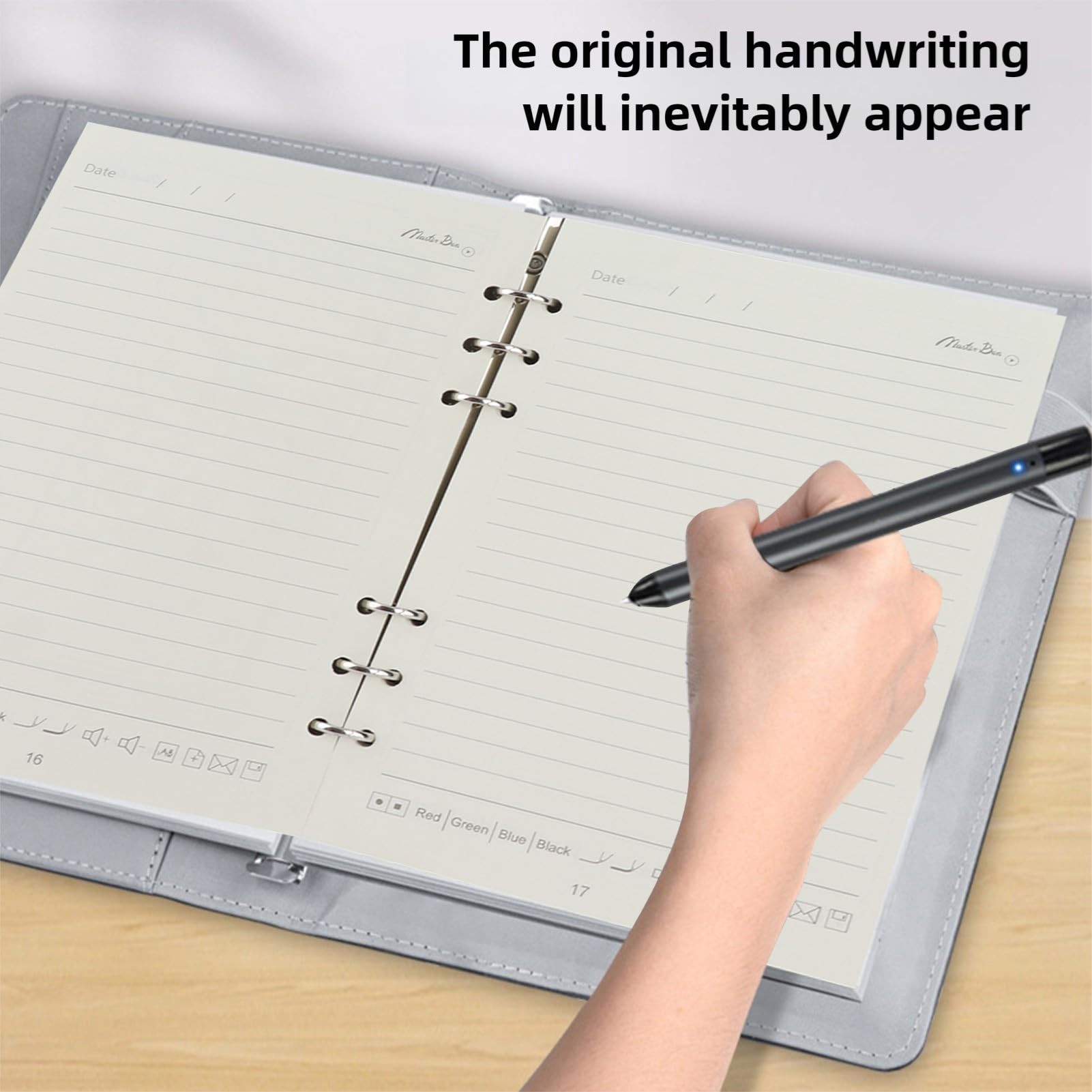 Demeras Penna di Sincronizzazione per Notebook Digitale, Notebook con Penna Intelligente Digitale, Registrazione in Tempo Reale, connettività Bluetooth 5.0 per Riunioni (#1)