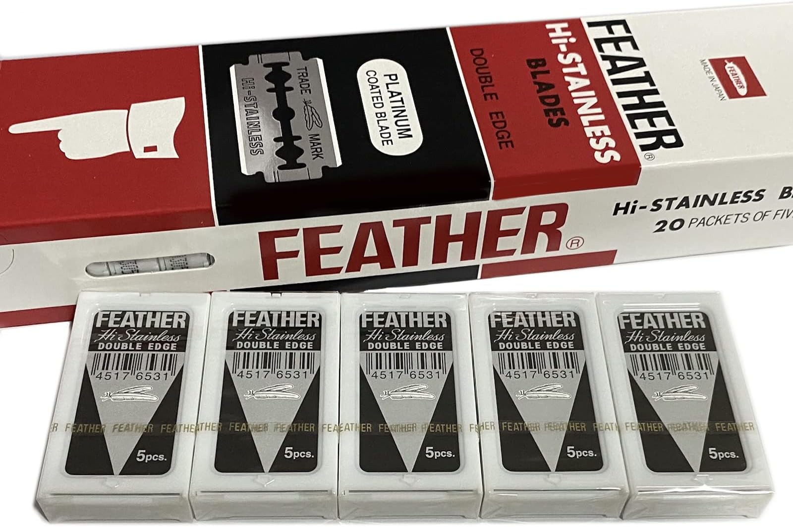 Feather Brand Razor Blades Hi-Stainless Double Edge