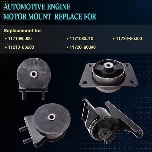 Miniatura 3 de SHERXINBO - Soporte de motor compatible con Suzuki SX4 2.0 L4 FWD 2007-2009, juego de 4