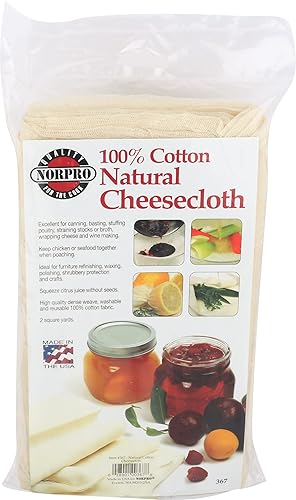Norpro Natural Cheese Cloth, 2 Square Yards