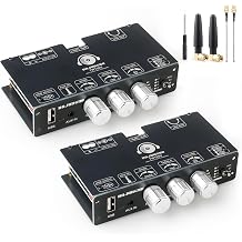 100W Mono Bluetooth 5.3 Amplifier Board, TPA3116D2 Digital Power Amp Module, Support TWS Wireless Pairing, AUX/USB/Bluetooth Input, Wide Voltage Input DC 12-24V,for DIY Speakers2PCS TW100U