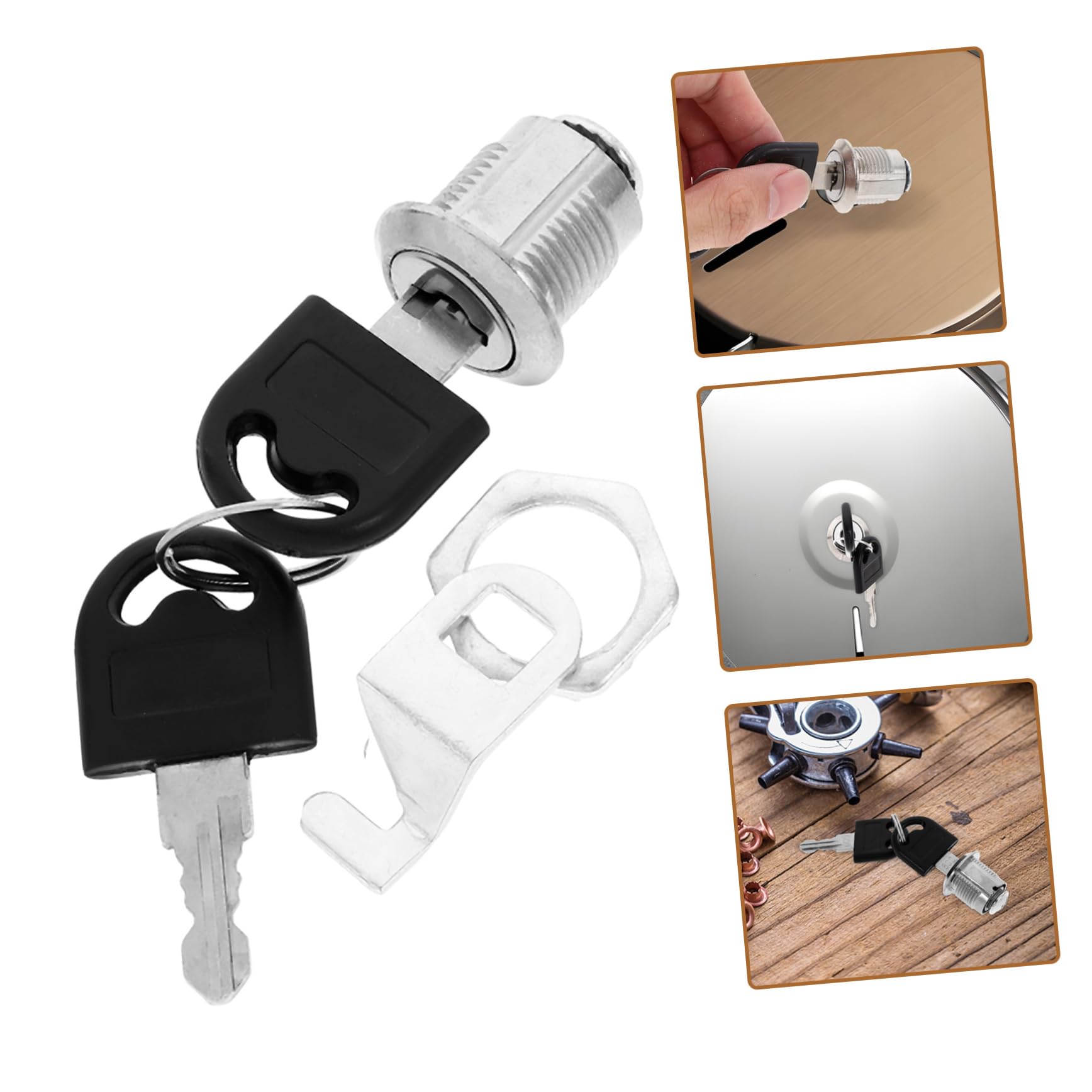 SOLUSTRE Toilet Paper Dispenser Lock and Keys Roll Paper Towel Dispenser Key Replacement for Stores Office