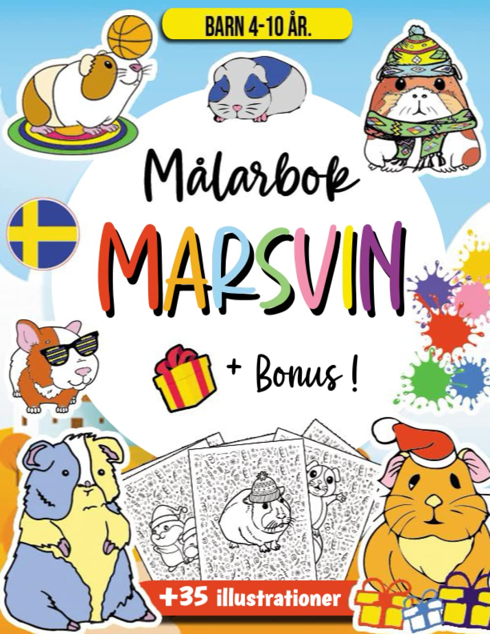 Buy Marsvin Målarbok för barn: Marsvin Aktiviteter för barn att skriva