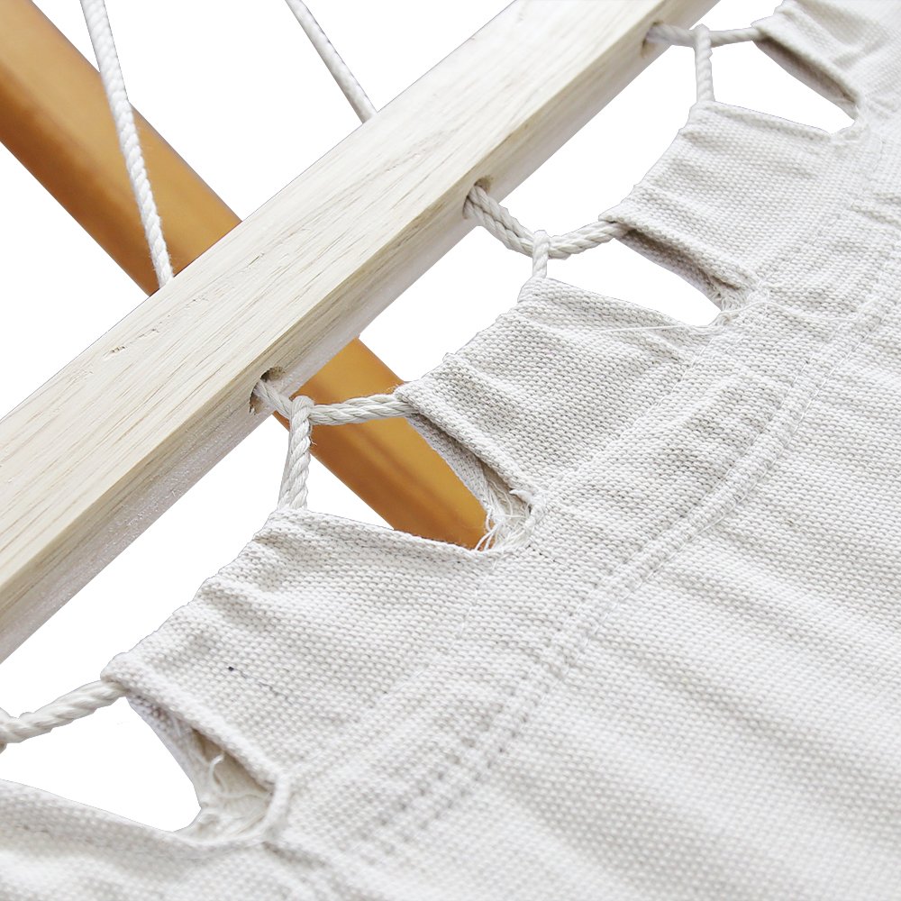 Lospitch Hängematten mit Gestell Holz Hängematte mit Dach Hängemattengestell Hammock bis 180kg 2 Personen Outdoor