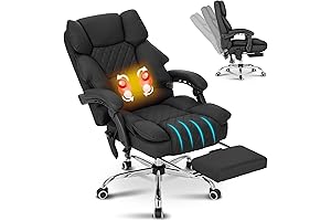 MASSAGE & HEAT THERAPY OFFICE EXECUTIVE CHAIR DIAMOND STITCHED