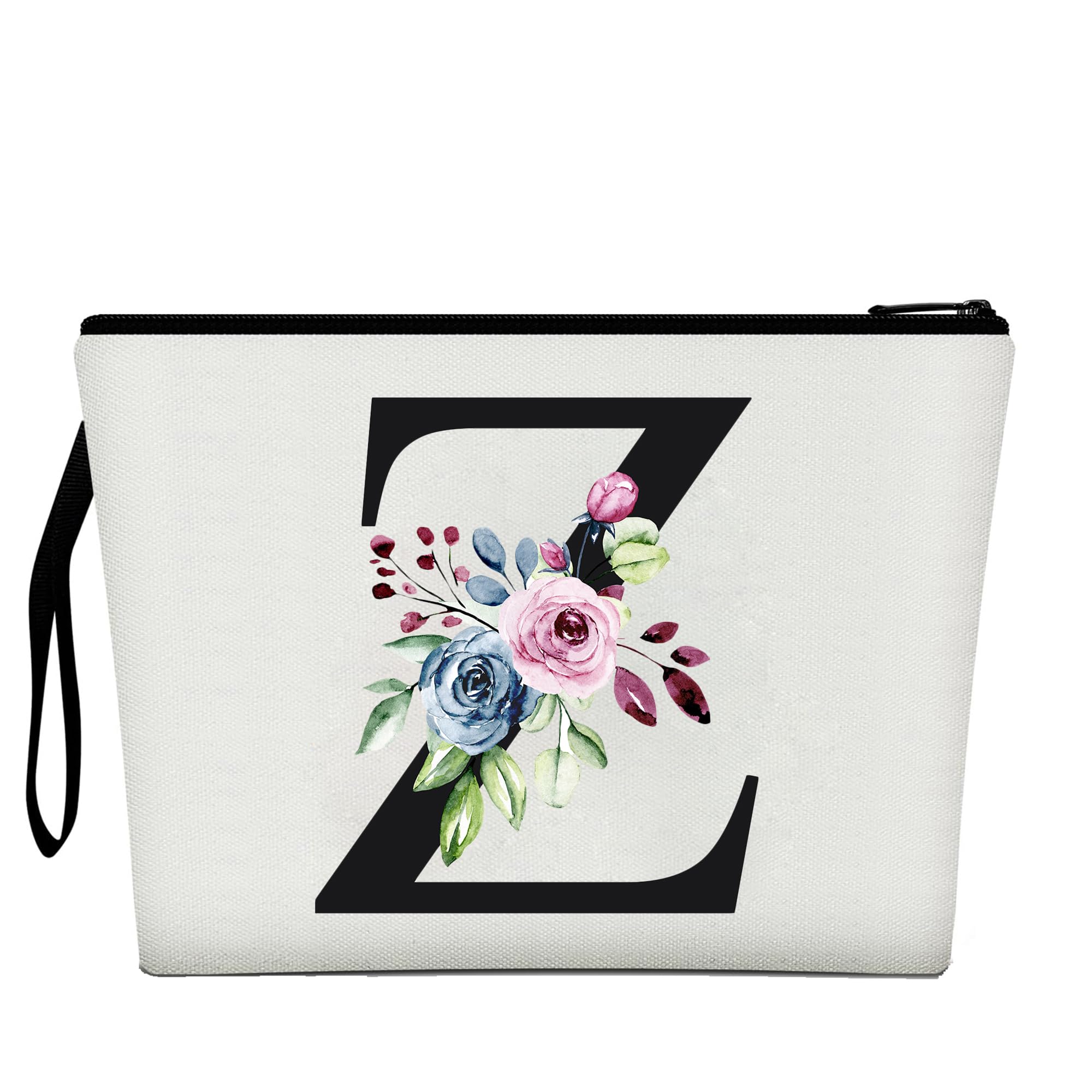 Makeup Bag for Women,A-Z 26 Letter Personalized Makeup Bag,Birthday Gifts for Women Mom,Gifts for Best Friend,Bride Bridesmaid Cosmetic Bag