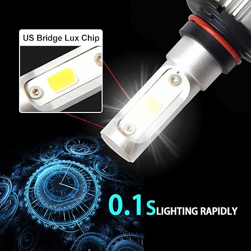 Miniatura 2 de 9006HB4 LED bombillas Bridgelux-COB microprocesadores 12V 72W 12000LM