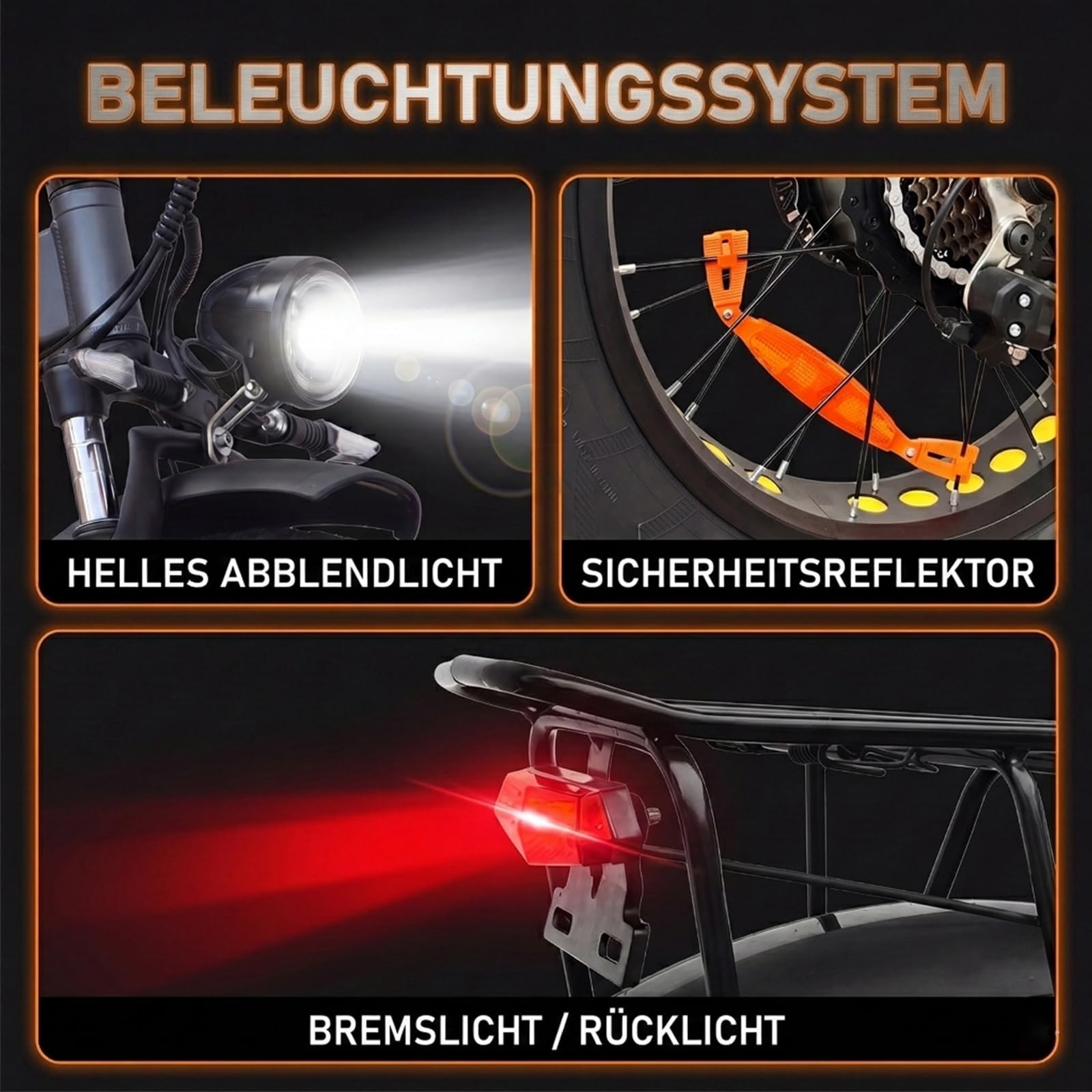 E Bike für Damen & Herren, Elektrofahrrad mit Samsung Akku, Cts Reifen, Kompatibel, Shimano 7-Gang, Alu-Rahmen, Cts Reifen 20x4“, Kompatibel, Klapprad