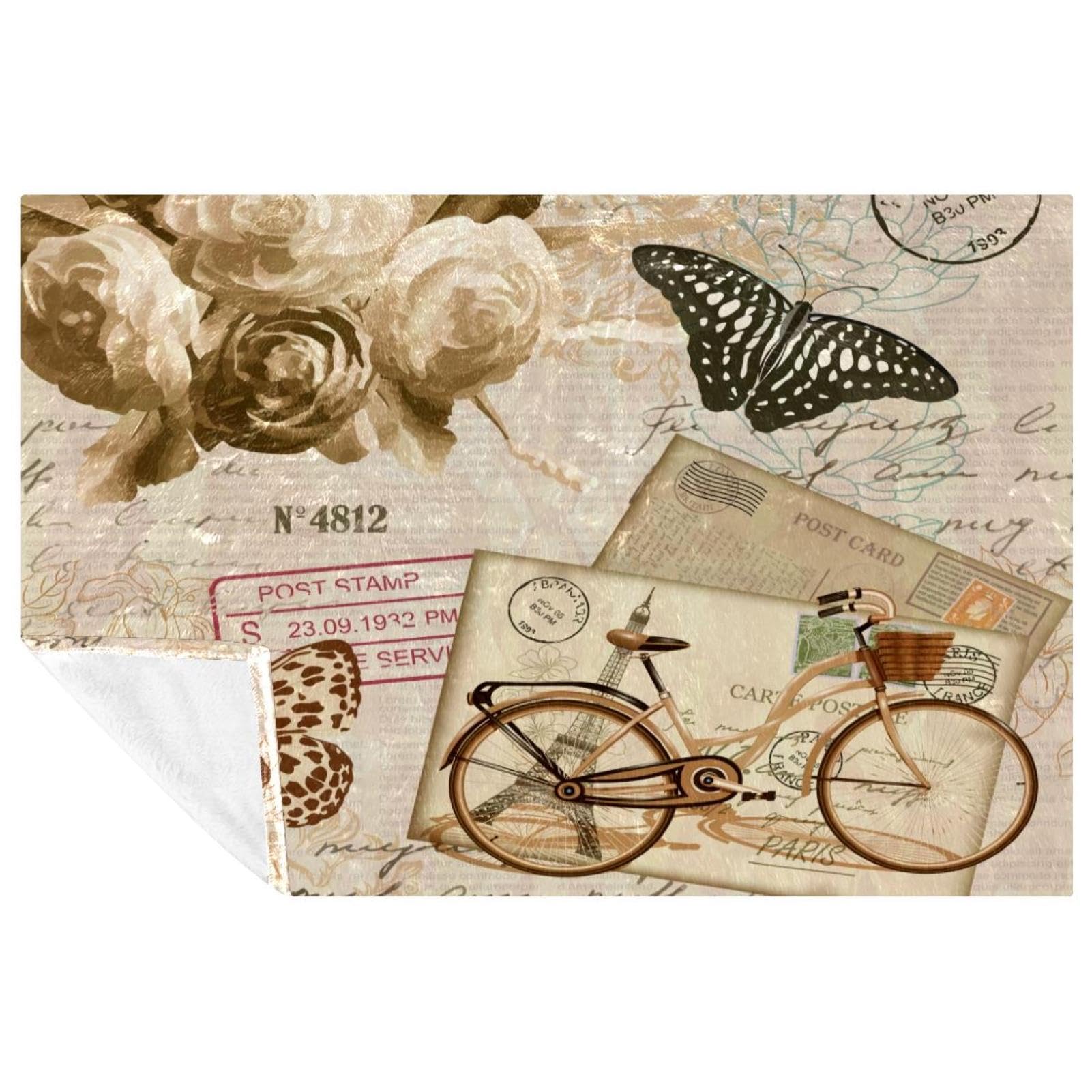 Couverture douce bicyclette rose pour des instants cocooning et chaleureux