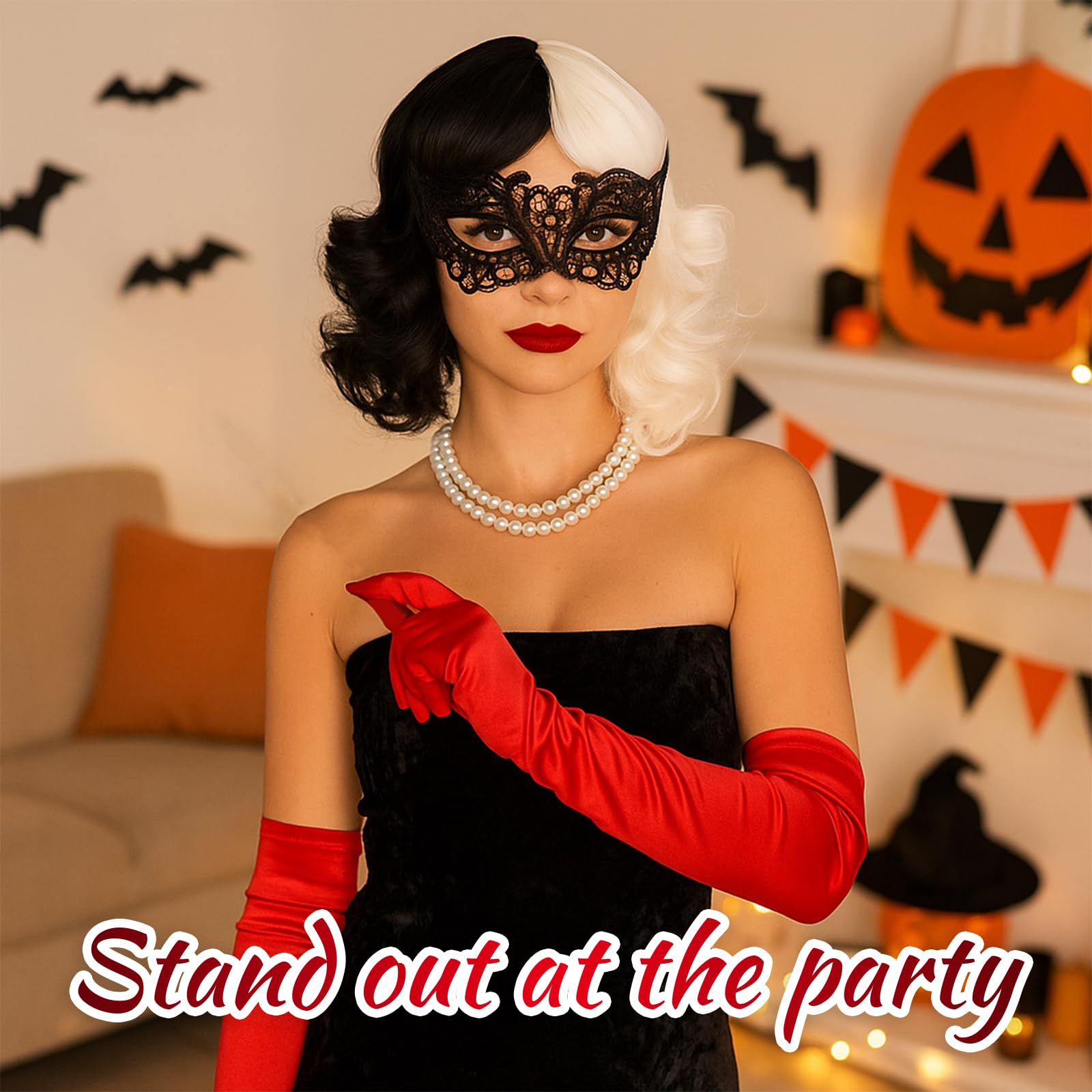 Cruella Costume Adult, Halloween Costumes Adult Women - Image 4
