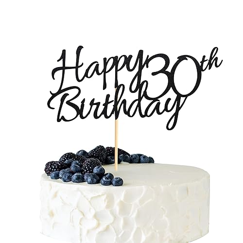 1 pieza de decoración para pastel de 30 cumpleaños, decoración de pastel de 30 cumpleaños para 30 cumpleaños para 30 saludos a 30 cumpleaños,
