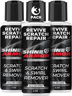 Car Scratch Remover for Vehicles - Scuff Removal and Repair Buffer Compound for Removing Swirls and Eraser to Buff Out Scratches from Paint - 3 Pack