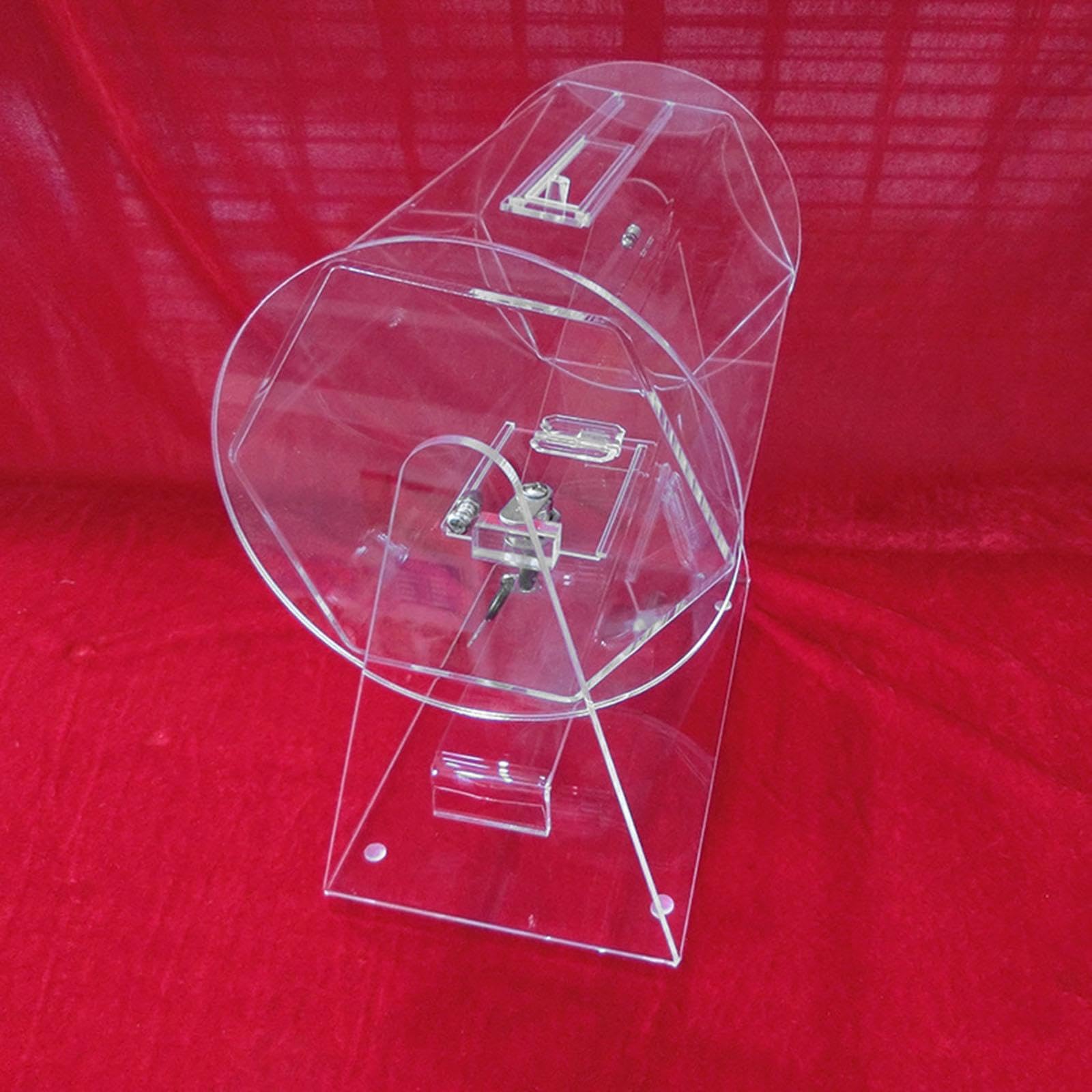 Acryl Trommel für Tombola Lose bei Spendenaktionen