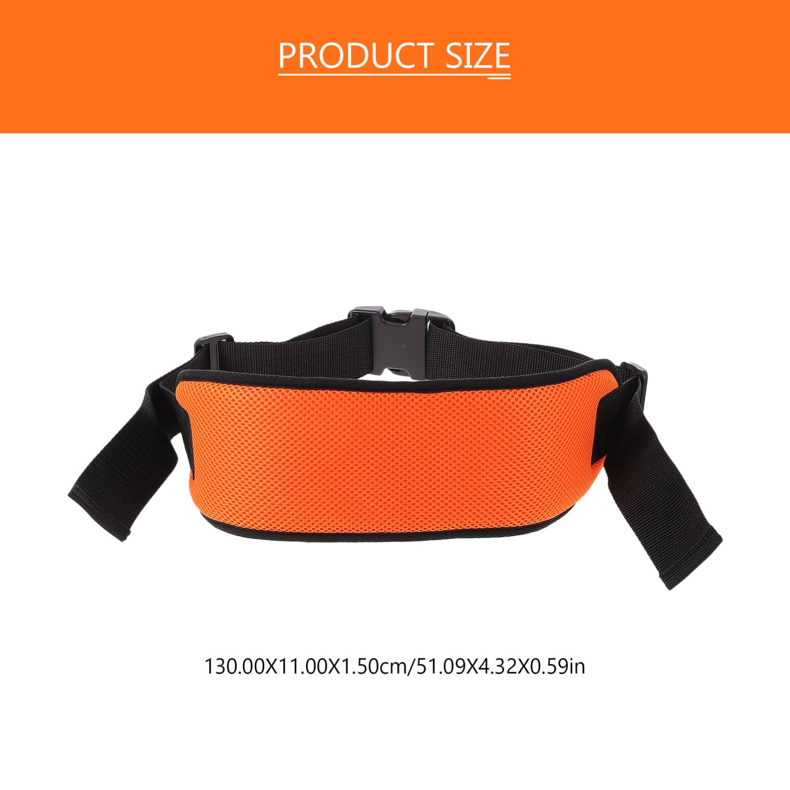 IWOWHERO Elderly Harness Breathable Mesh for Abdomen Chest Crotch Orange Reinforced One Size Fits